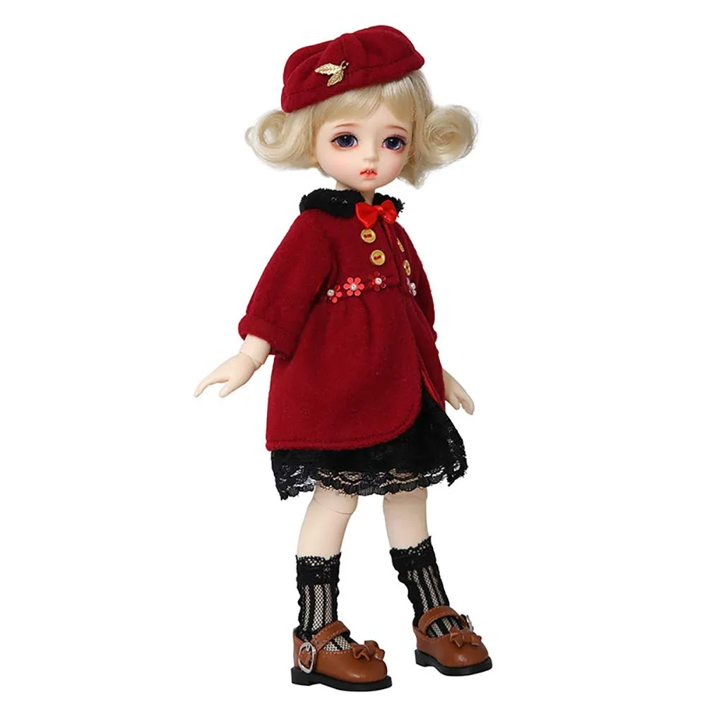 1/6 BJD Doll Size 10 Inch 26CM 19 Ball Jointed SD Dolls with All Clothes Shoes Wig Hair Makeup DIY Toys Surprise Gift Fashion Dolls