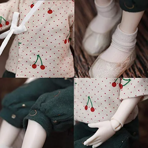 1/6 Mini Sweet BJD Doll 27.3cm Simulation SD Doll Ball Jointed Doll, with Cute Printing Clothes   Shoes   Wig   Makeup, Birthday Creative Toy Gift for Girl