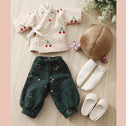 1/6 Mini Sweet BJD Doll 27.3cm Simulation SD Doll Ball Jointed Doll, with Cute Printing Clothes   Shoes   Wig   Makeup, Birthday Creative Toy Gift for Girl