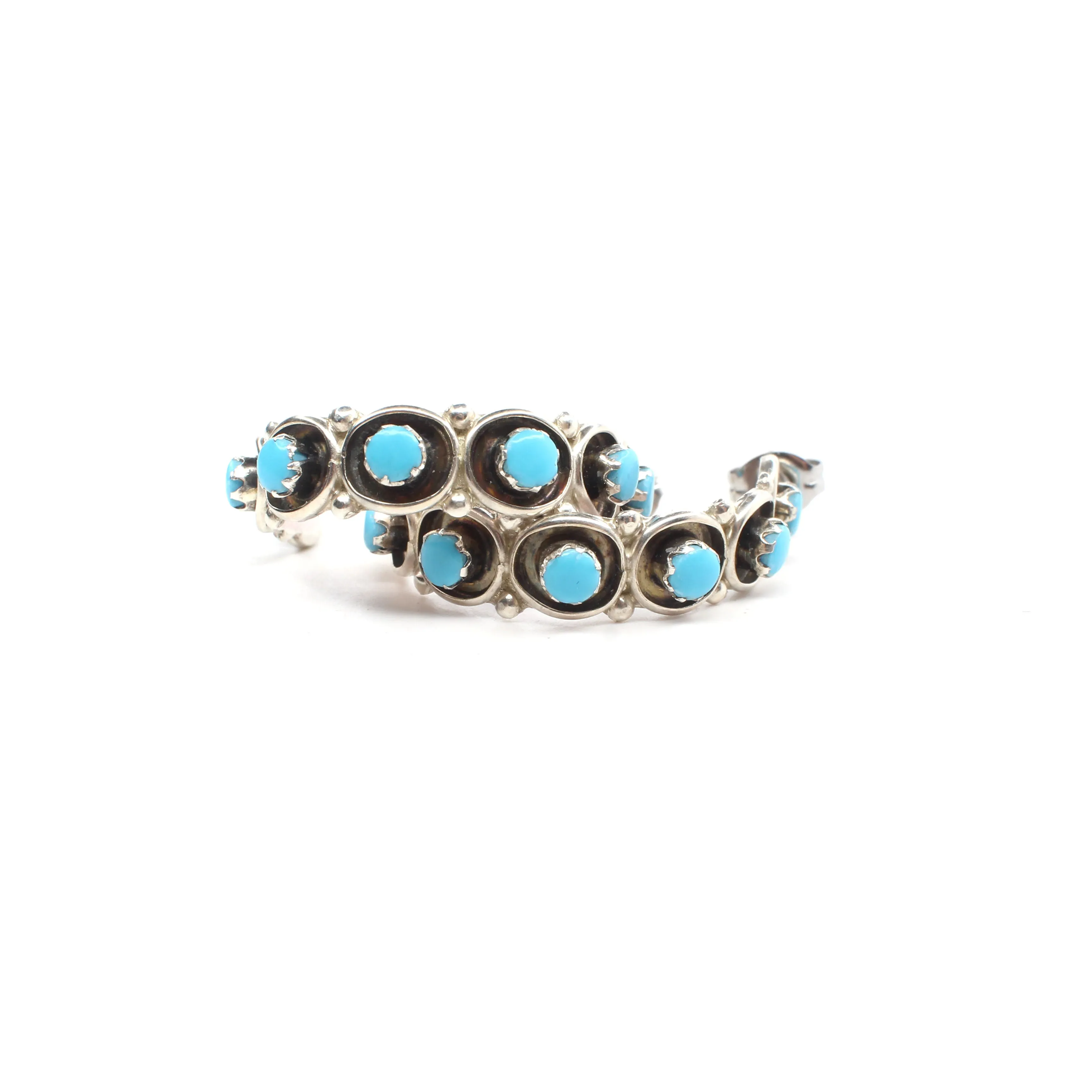 1" Zuni Hoops - Turquoise