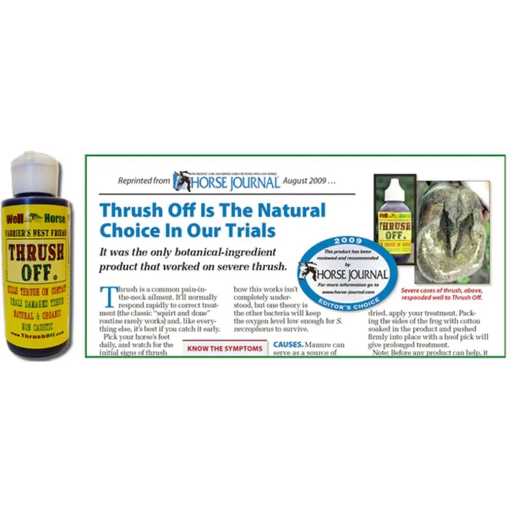 2 oz Well-Horse Wound Skin & Hoof Healing Thrush Off Farrier’s Best Friend