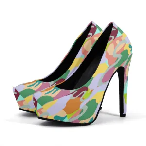 Abstract Wild 5 Inch Platform Heels