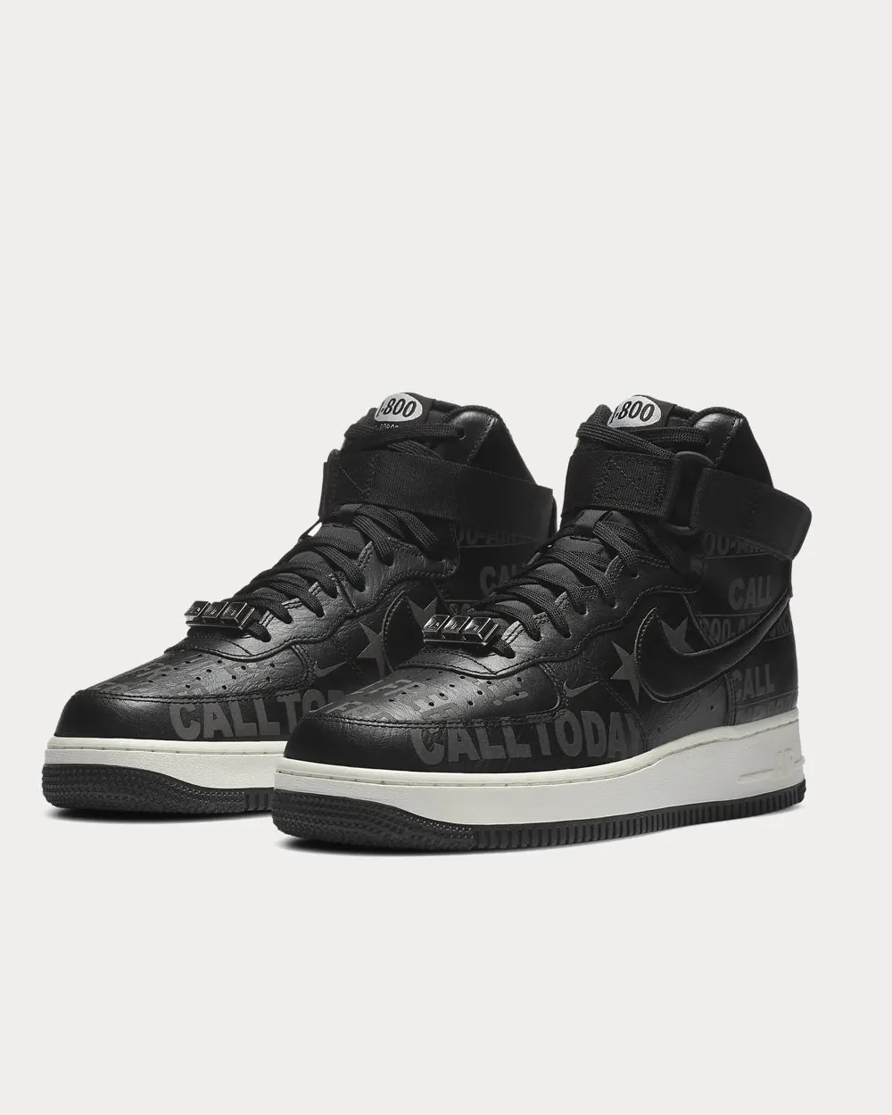 Air Force 1 High '07 Premium Black High Top Sneakers