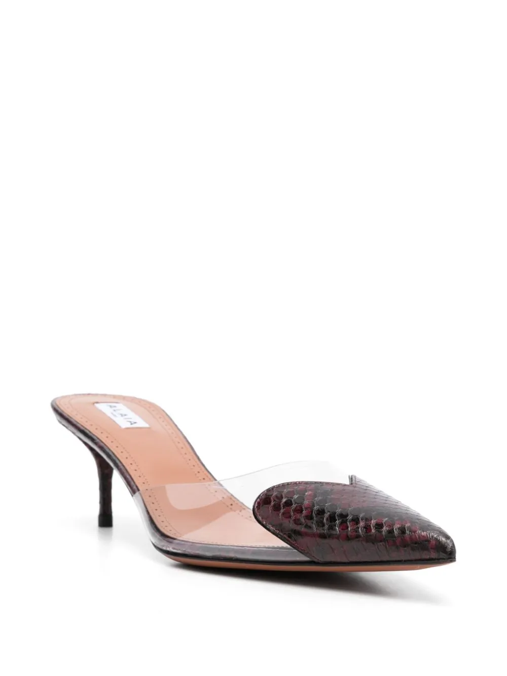Alaia With Heel Bordeaux