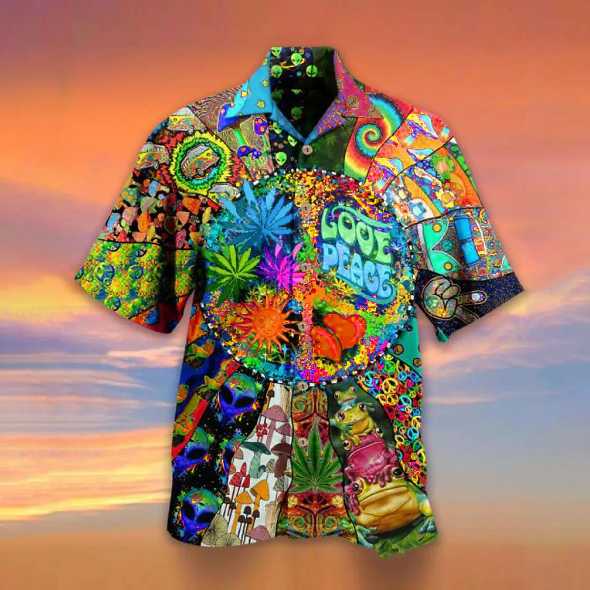 Aloha Hawaiian Men's 3D Print Camp Shirt for Summer Vacations