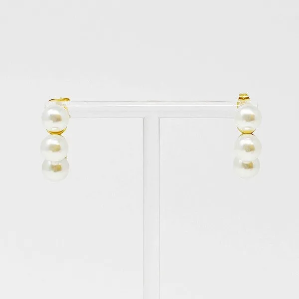 Andante Pearl Hoop Earrings