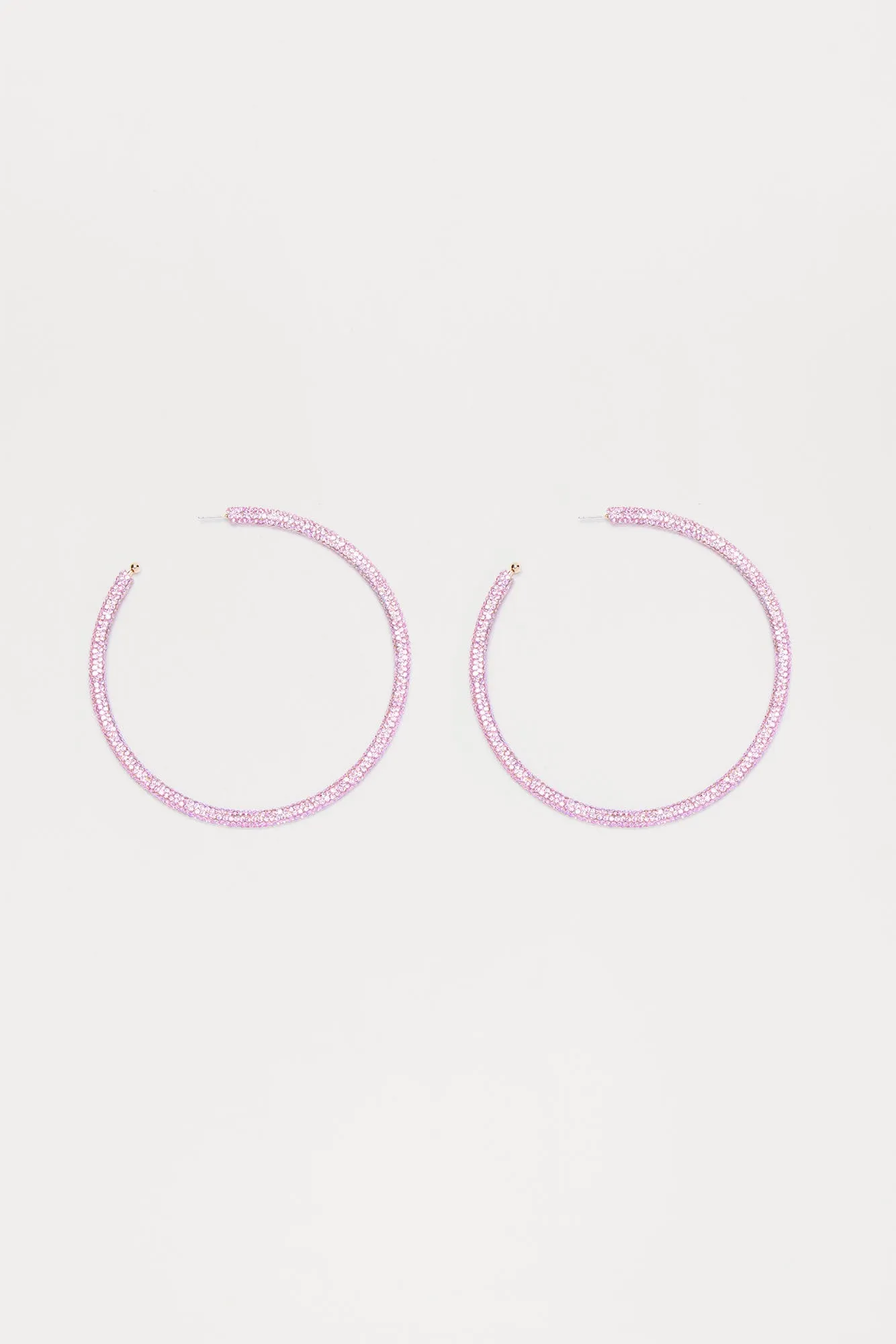 Angelica Hoop Earrings - Pink