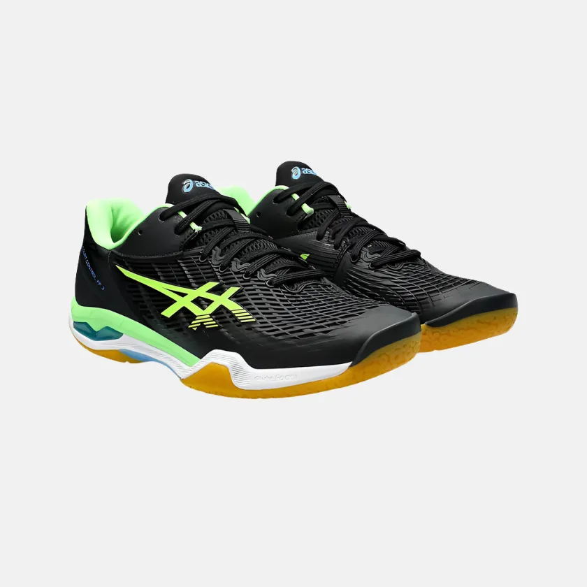 Asics COURT CONTROL FF 3 Men's Badminton Shoes -Black/Lime Burst
