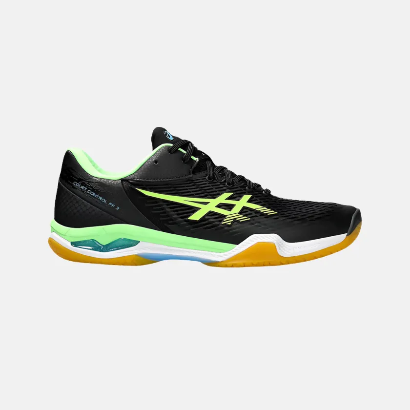 Asics COURT CONTROL FF 3 Men's Badminton Shoes -Black/Lime Burst