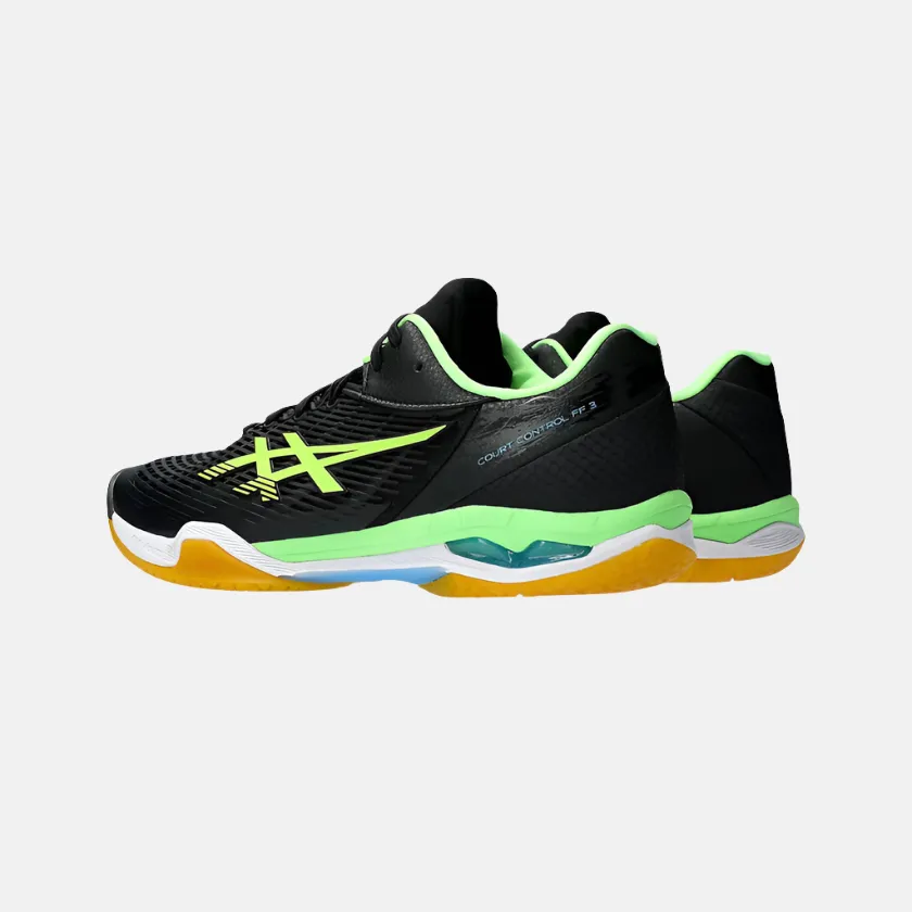 Asics COURT CONTROL FF 3 Men's Badminton Shoes -Black/Lime Burst