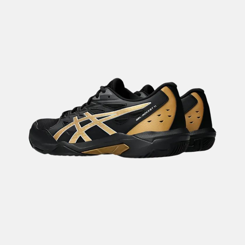 Asics Gel-Rocket 11 Wide Men's Badminton Shoes -Black/Piedmont Grey