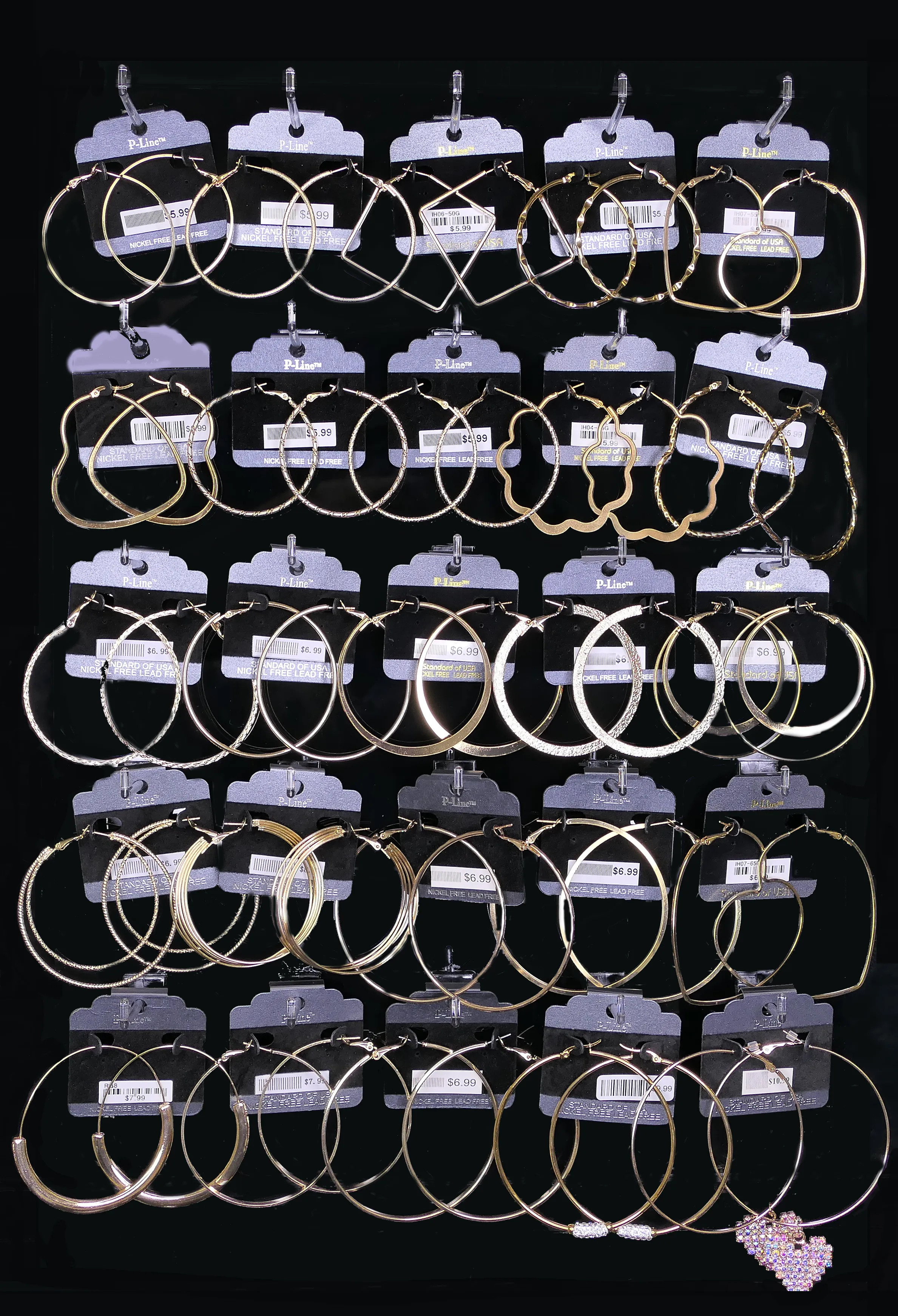 B-(HBG) Hoop Basic Gold Earring