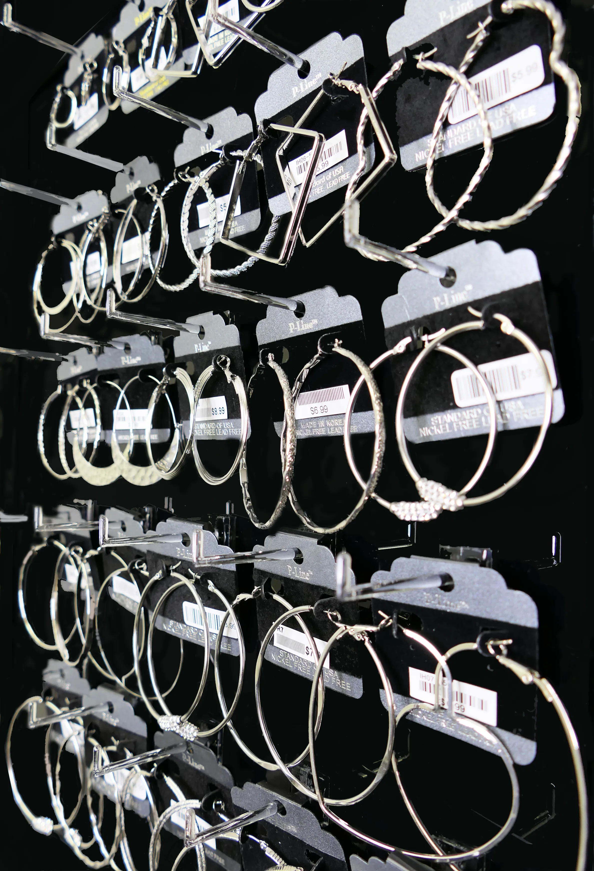 B-(HBS) Hoop Basic Silver Earring