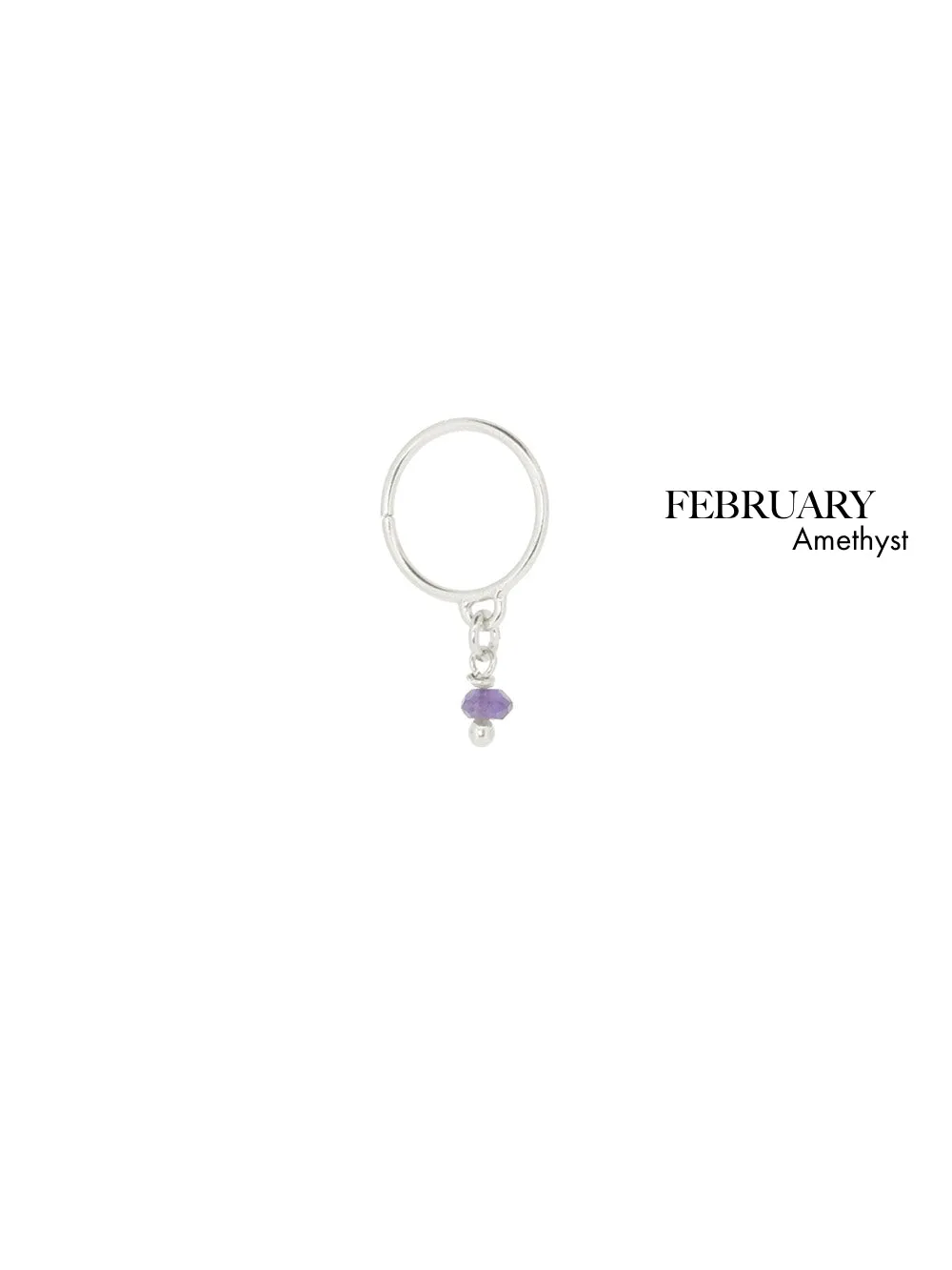 Bestie Birthstone February - Amethyst | 925 Sterling Silver