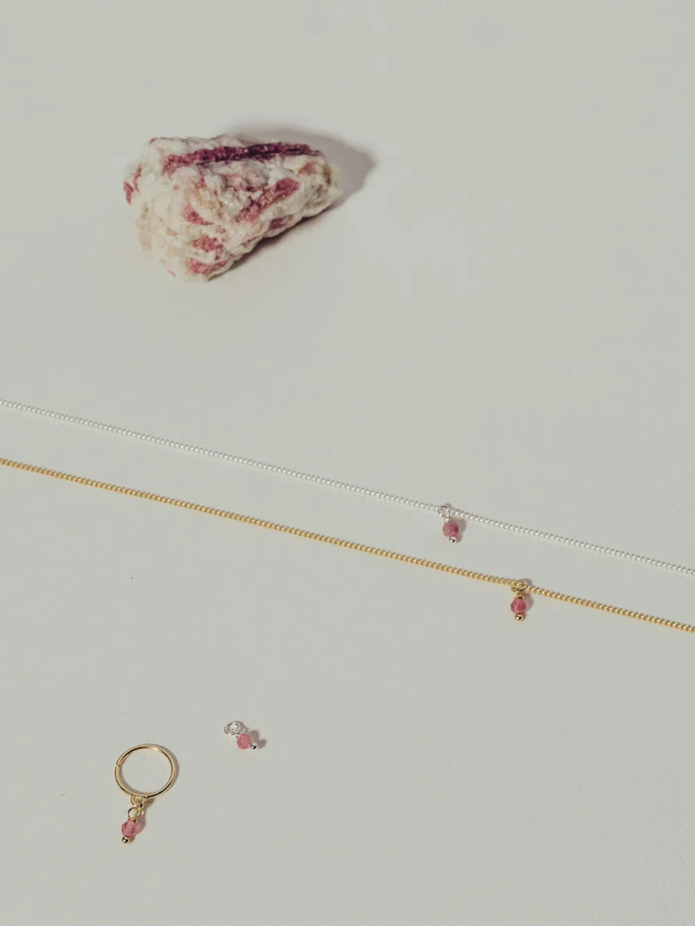 Bestie Birthstone October - Pink Tourmaline | 14K Gold Plated