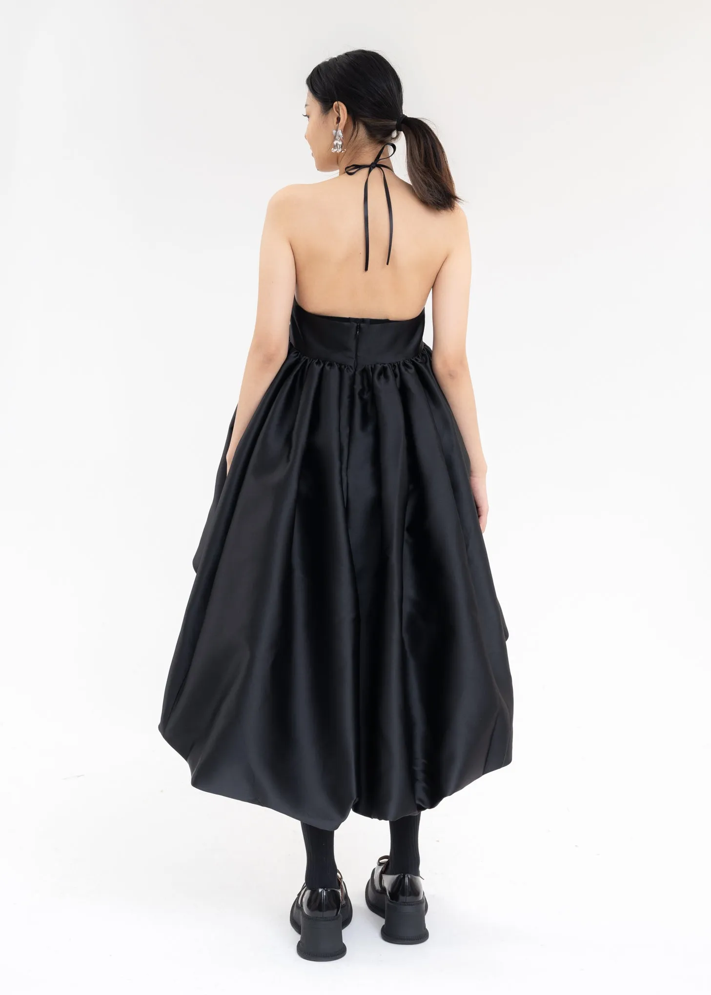Black Puff Ball Skirt