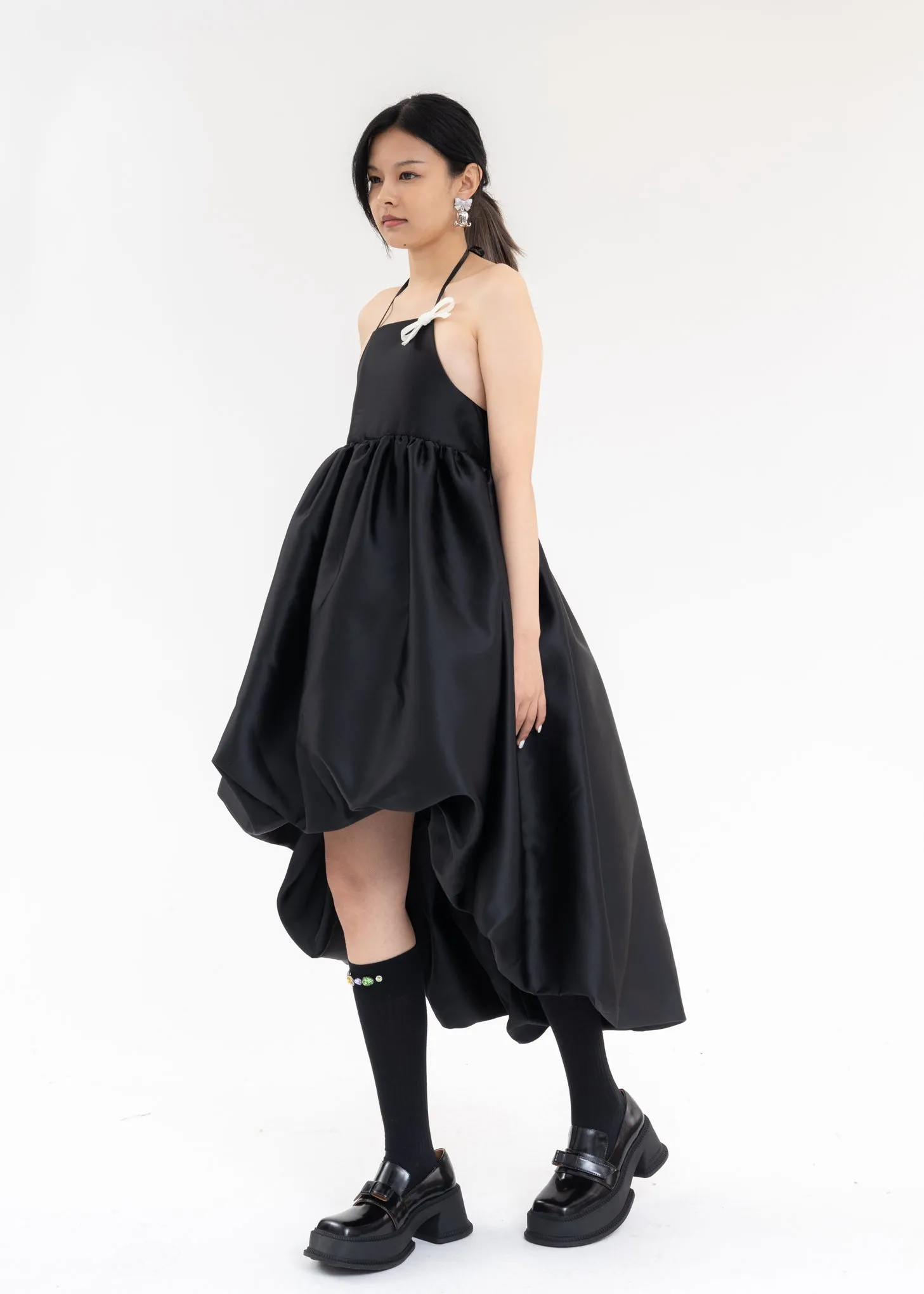 Black Puff Ball Skirt