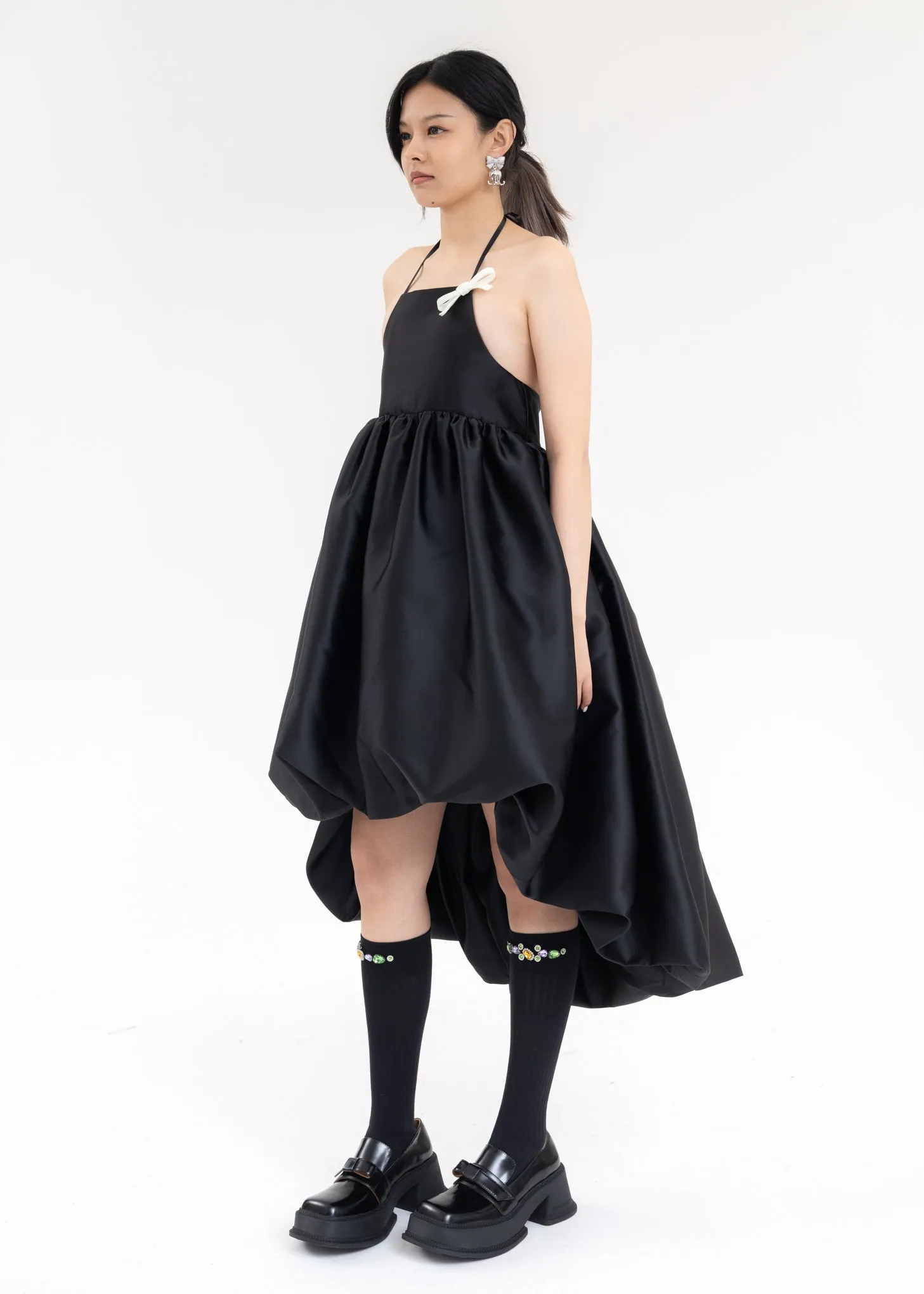 Black Puff Ball Skirt
