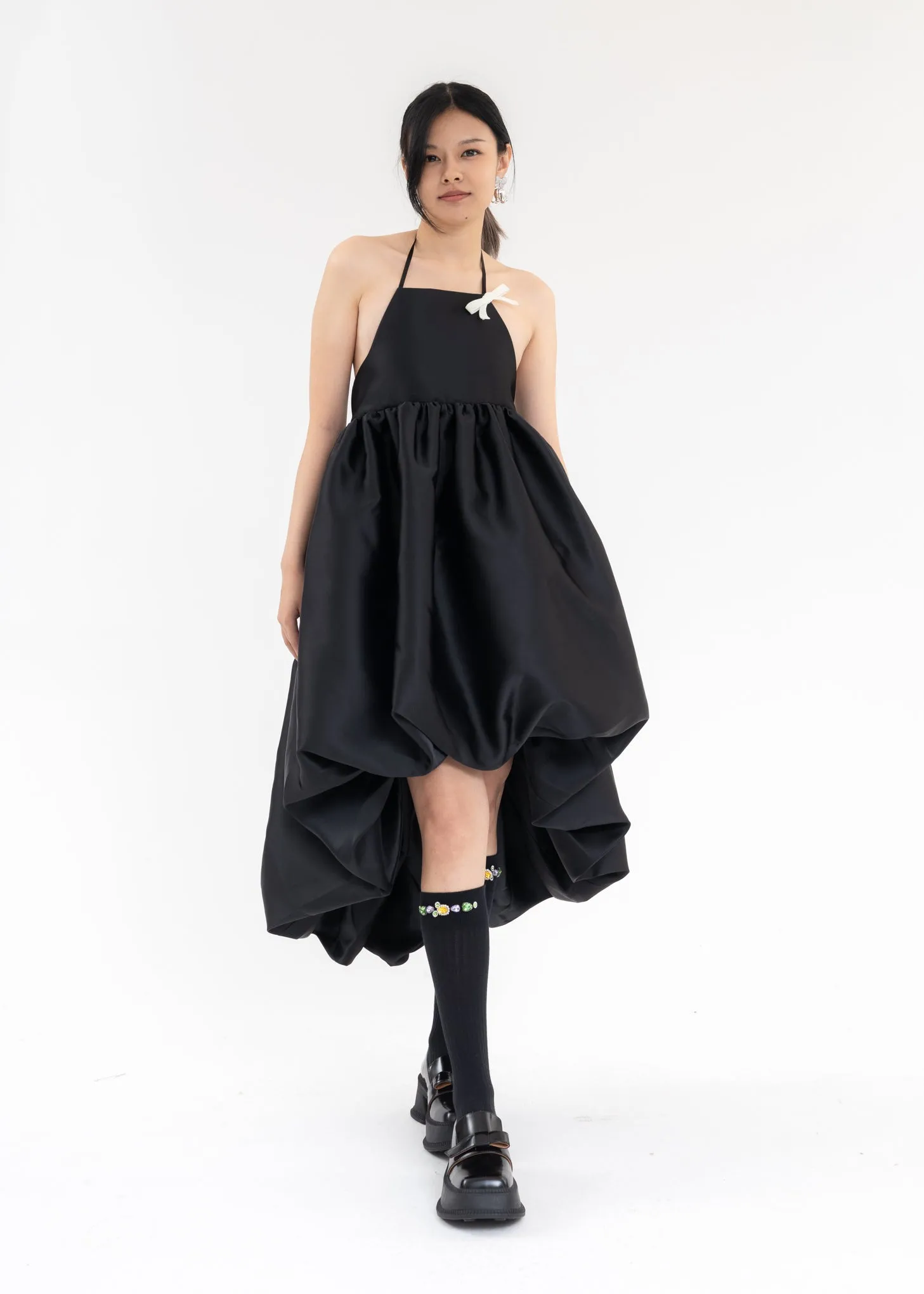 Black Puff Ball Skirt