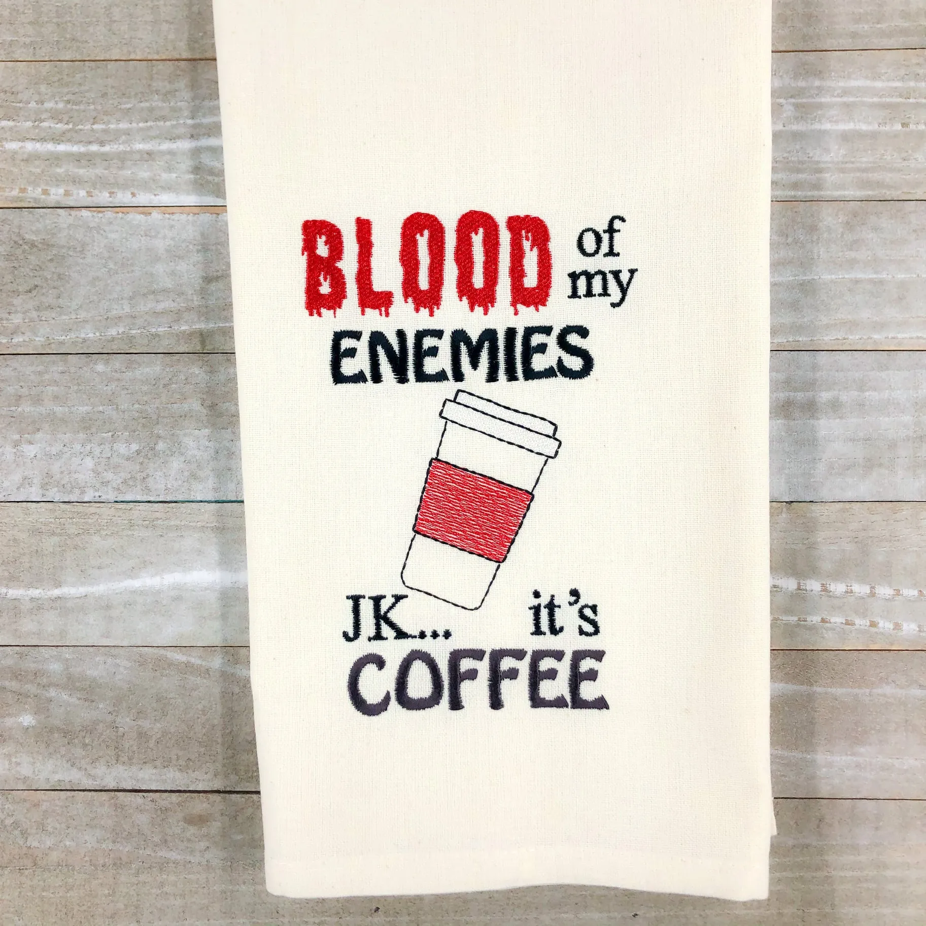 Blood of my enemies Machine Embroidery Design 4 sizes included DIGITAL DOWNLOAD
