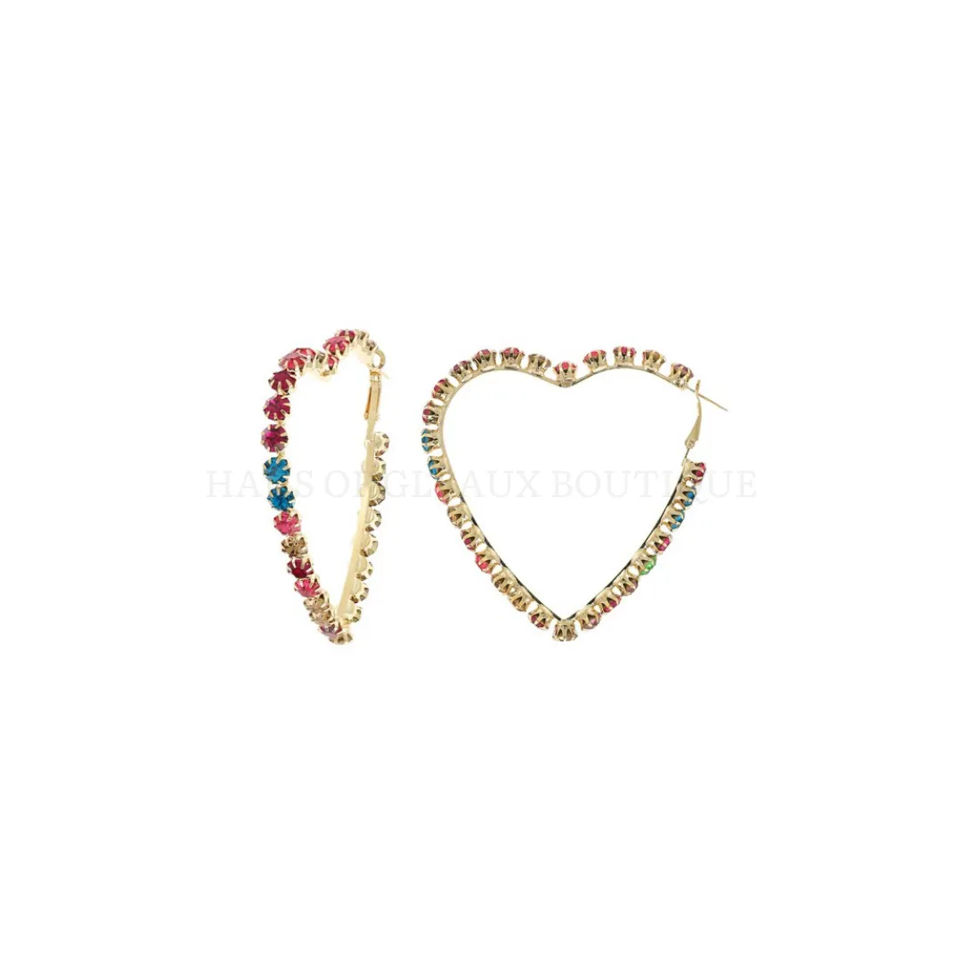 Bring it Heart Hoop Earrings