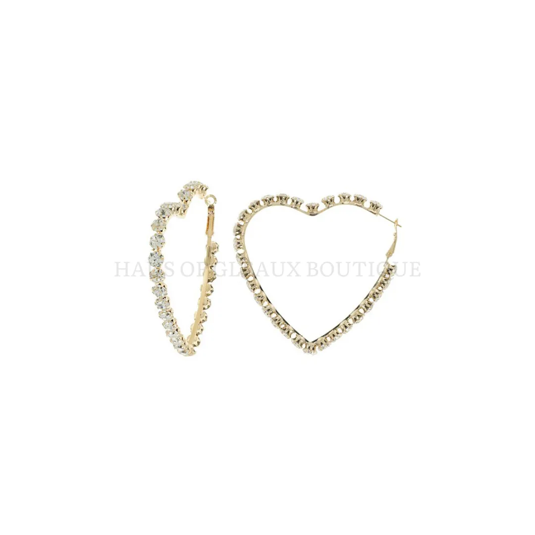 Bring it Heart Hoop Earrings