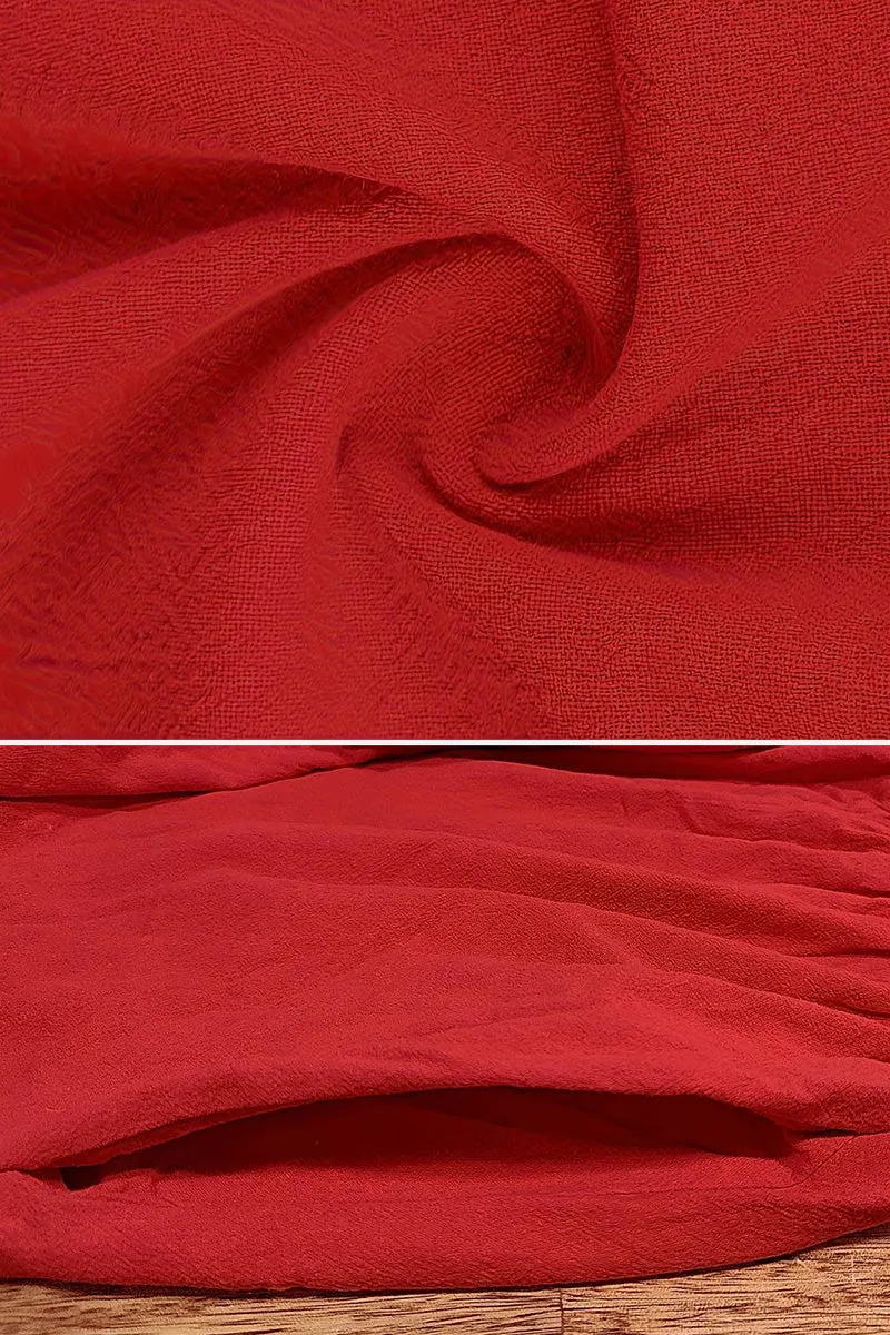 Capped-sleeve, Voluminous Pleated Midi Dress