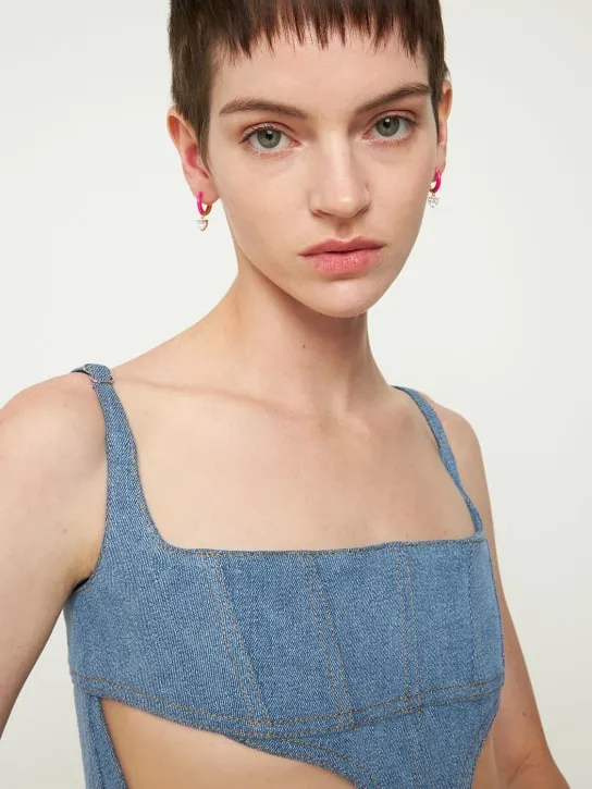 Celeste Starre   Neon Nights hoop earrings 