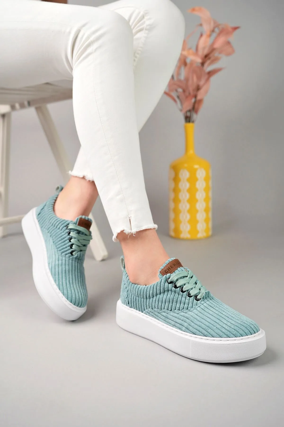 CH173 CBT Velluto Women's Shoes WATER GREEN