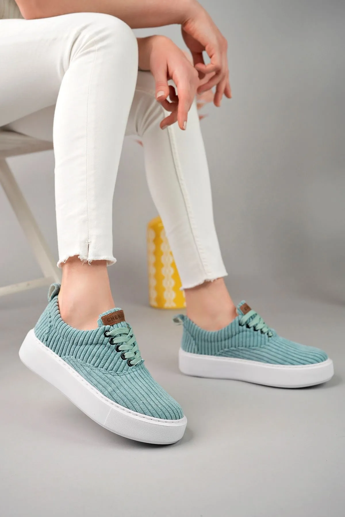 CH173 CBT Velluto Women's Shoes WATER GREEN