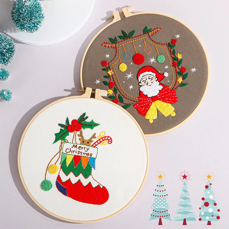 Christmas Decoration Hand Embroidery Kit 7”