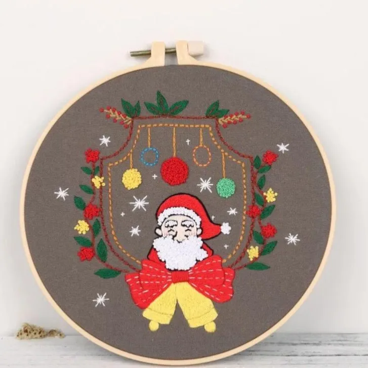 Christmas Decoration Hand Embroidery Kit 7”