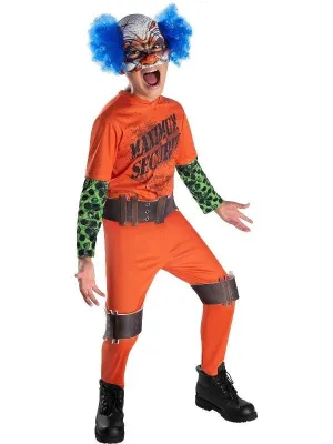 Clown Prison Guard Costume with Mask for Kids
