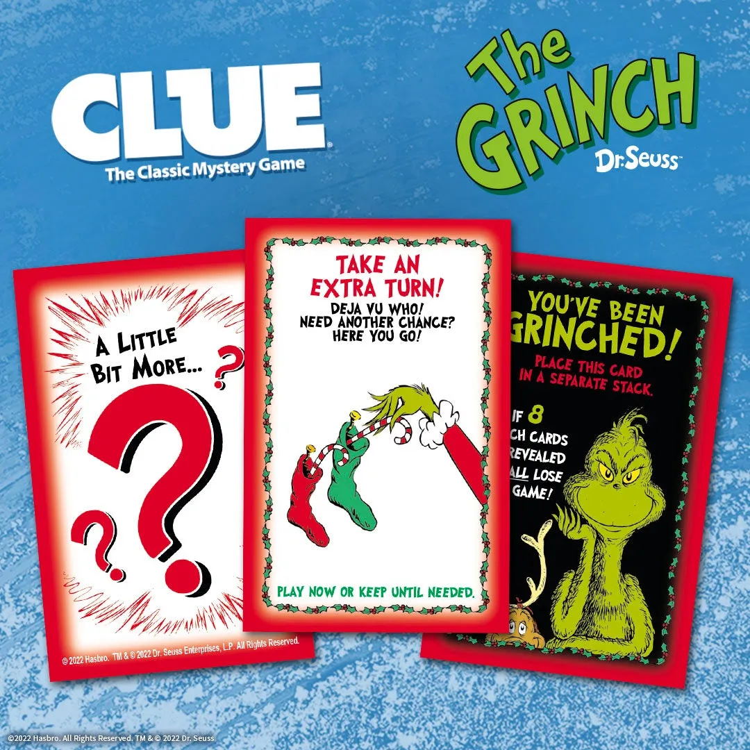 CLUE: How the Grinch Stole Christmas | Solve the Mystery in this Collectible Clue Game Based on Classic Dr. Seuss Book | Officially-Licensed Game