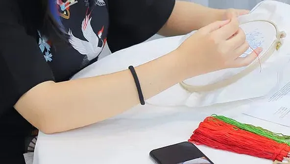Colorful Bouquet DIY Hand Embroidery Kit 20cm