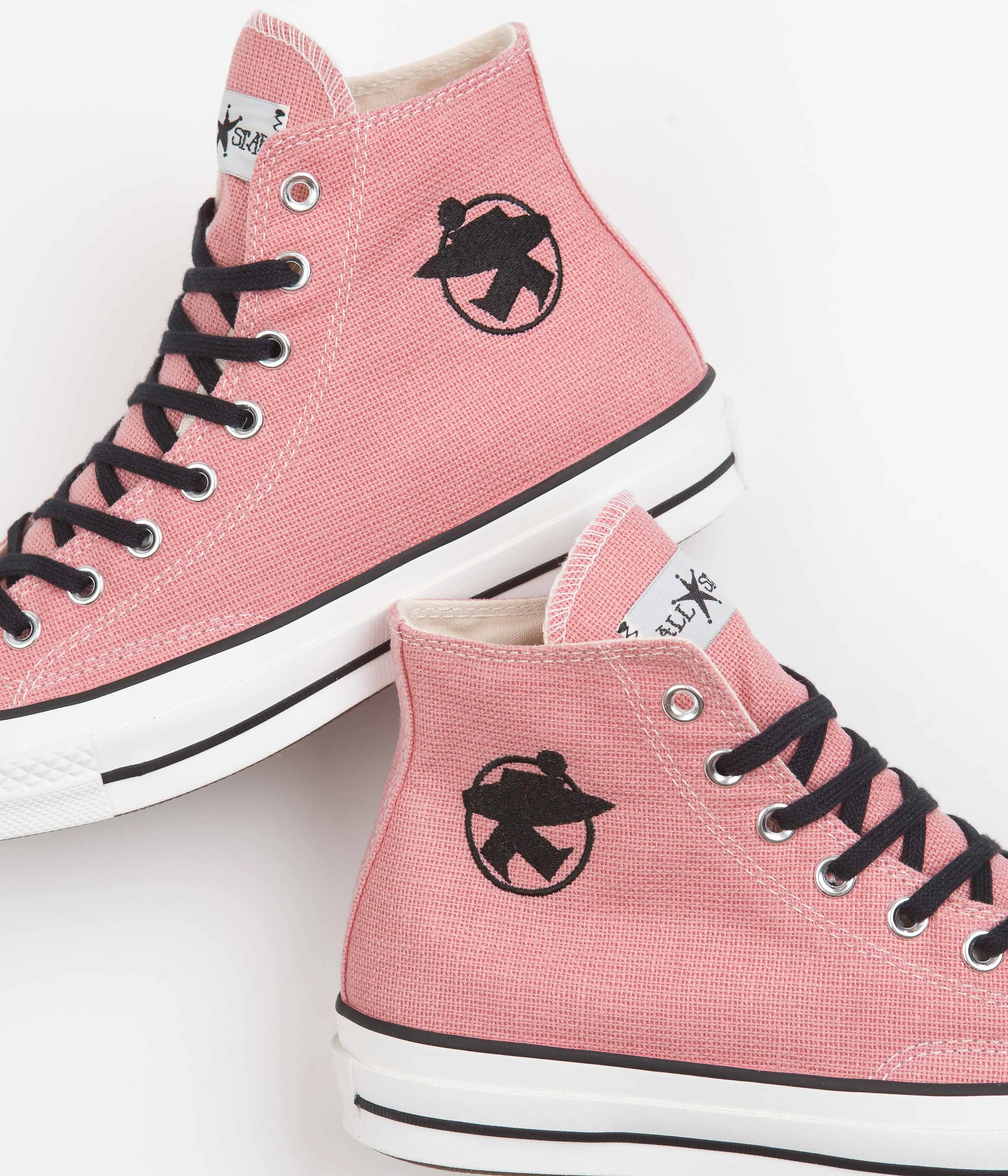 Converse x Stussy Chuck 70 Hi Shoes - Plumeria / Black / Blanc De Blanc