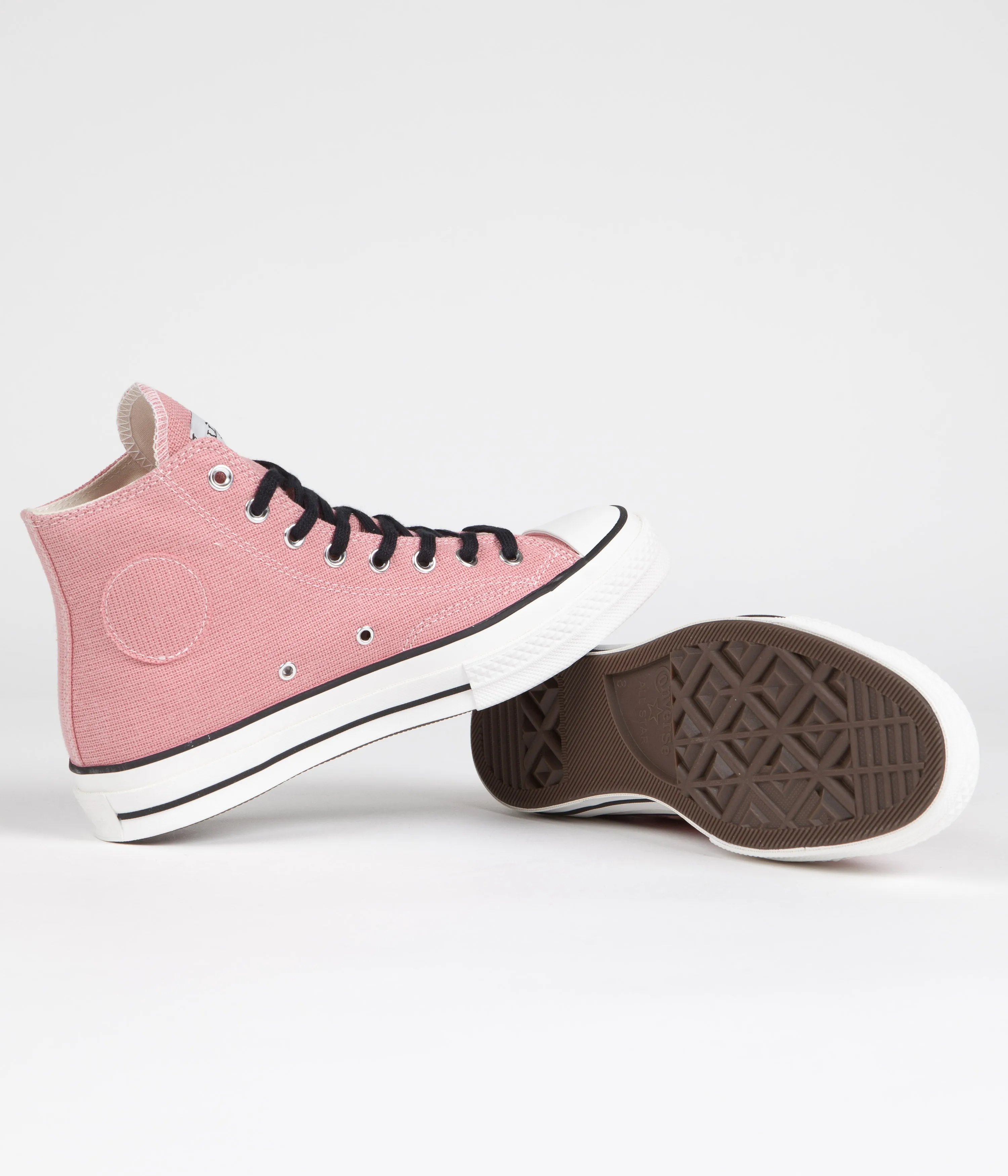 Converse x Stussy Chuck 70 Hi Shoes - Plumeria / Black / Blanc De Blanc