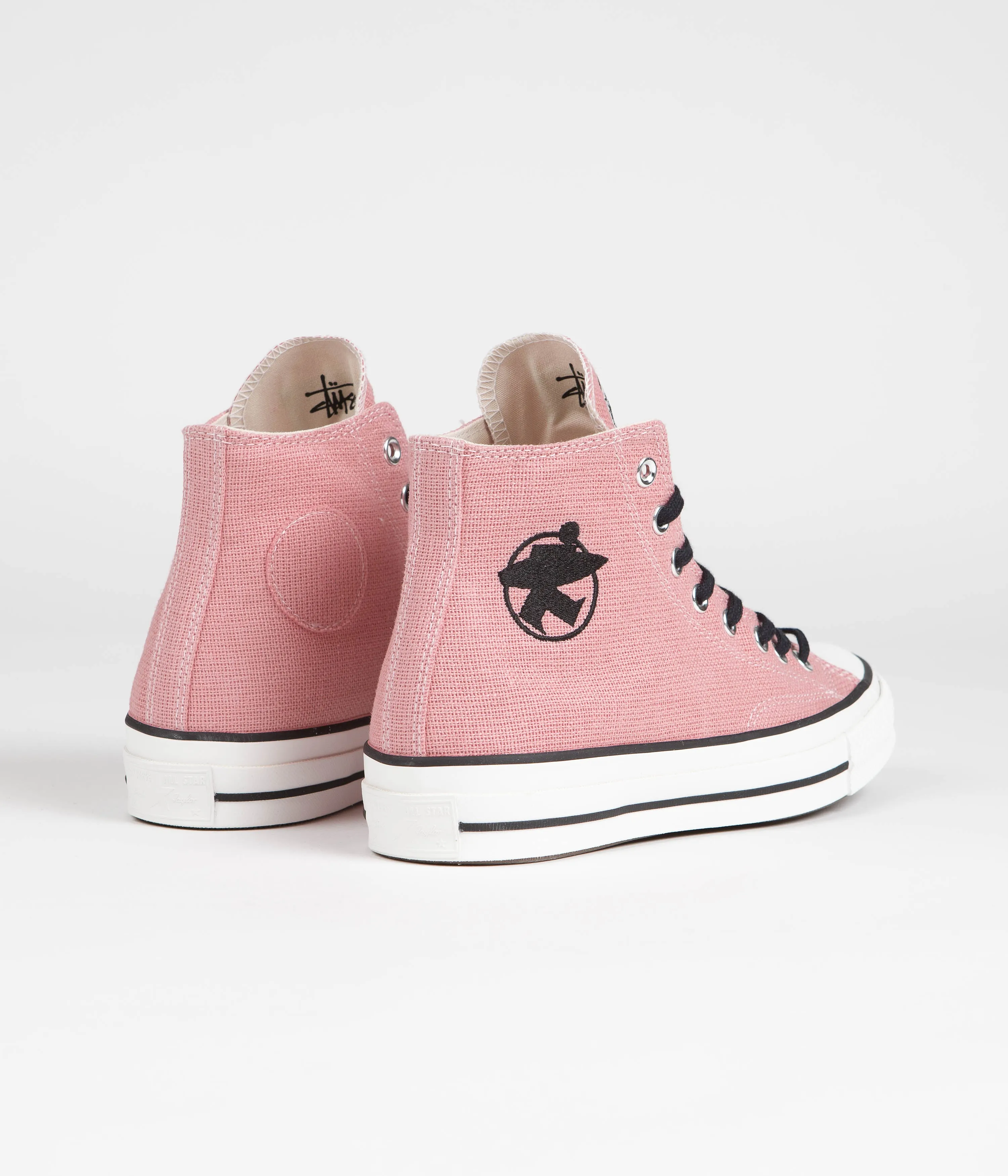 Converse x Stussy Chuck 70 Hi Shoes - Plumeria / Black / Blanc De Blanc