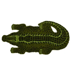 Crocodile Coir Welcome Mat with PVC Backing (77cm x 37cm)
