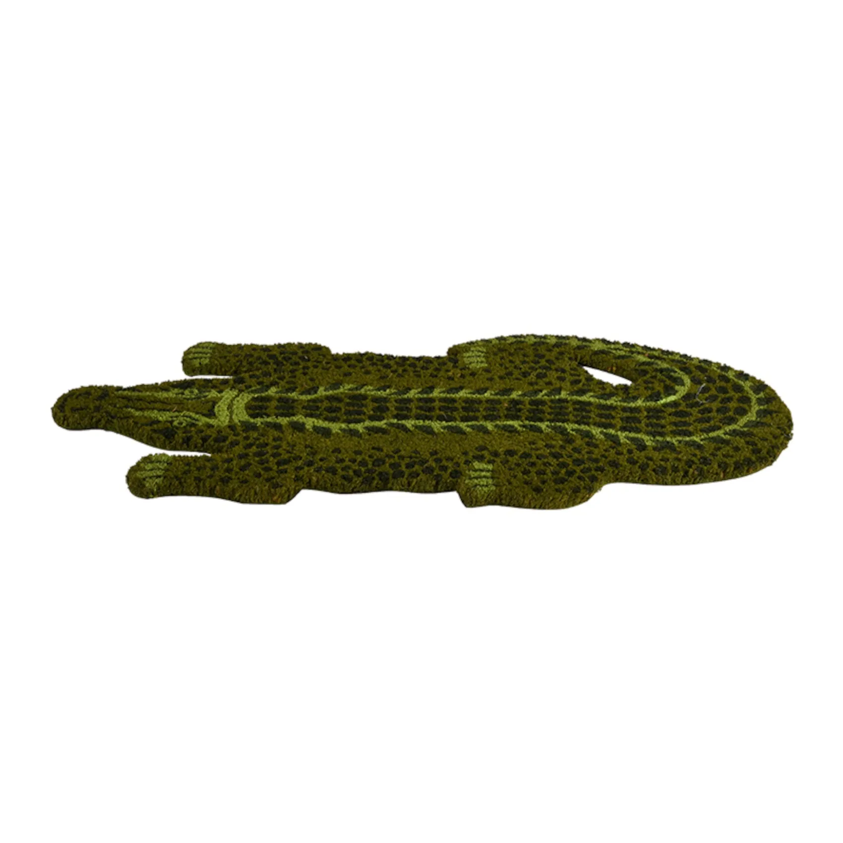 Crocodile Coir Welcome Mat with PVC Backing (77cm x 37cm)