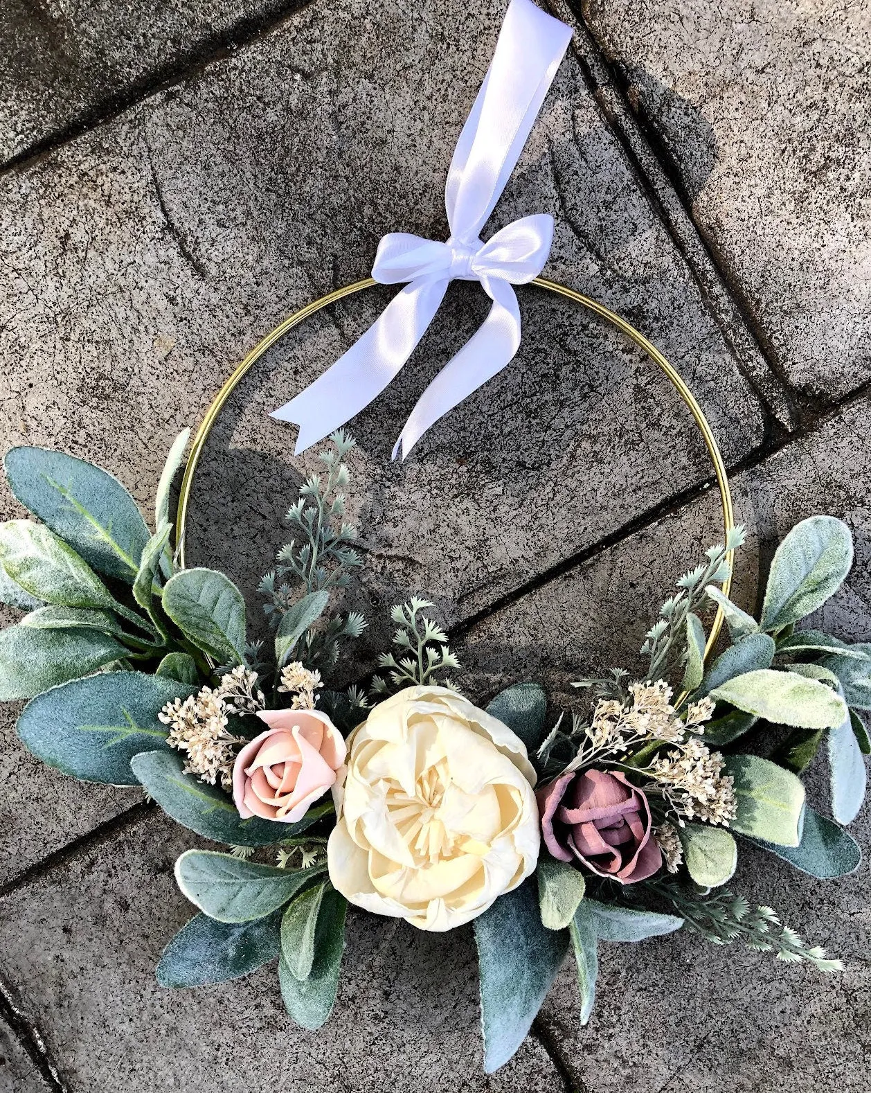CUSTOM Wood Flower Carrying Hoop