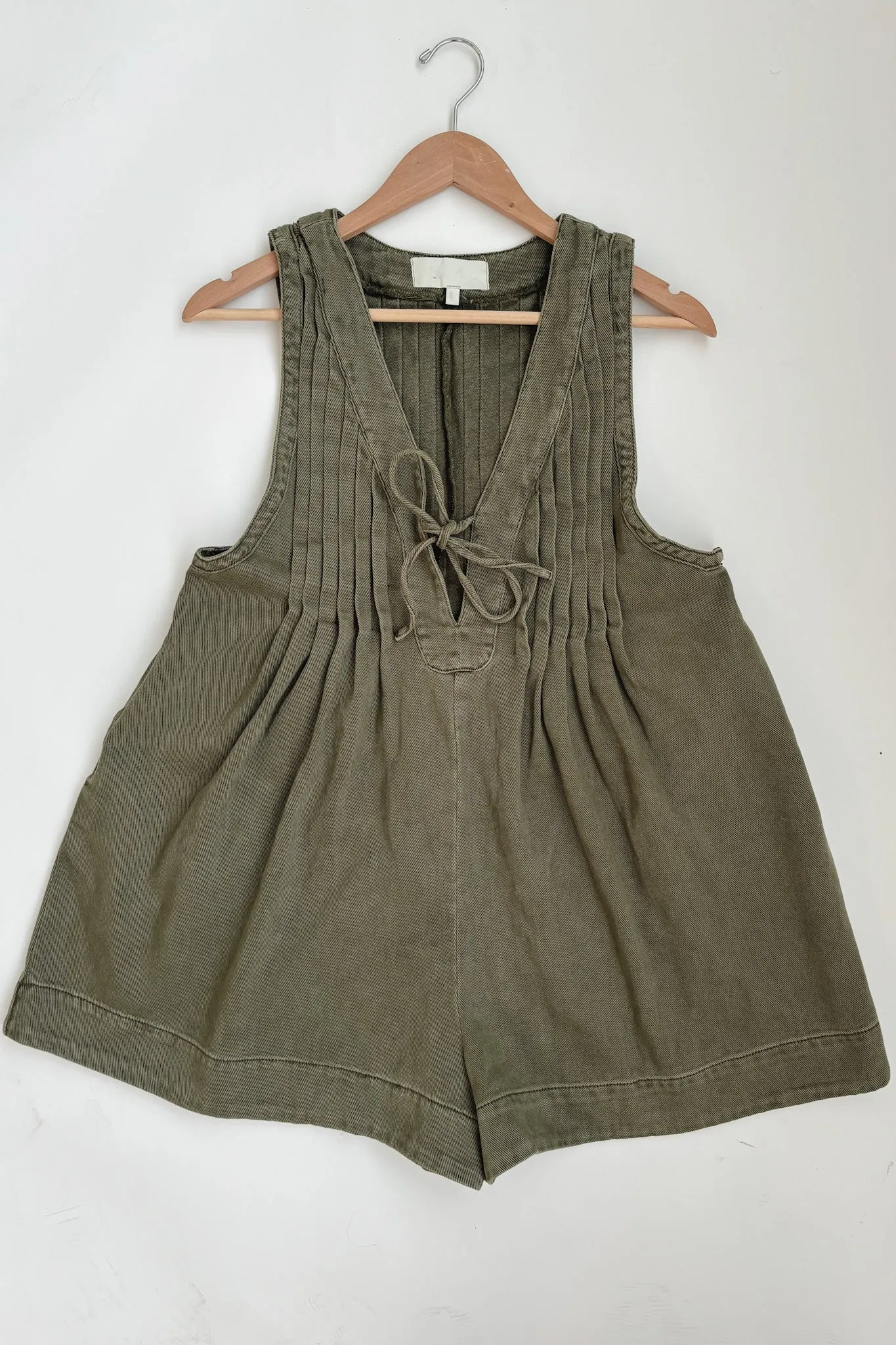 DEAL She's Got An Edge Washed Denim Romper