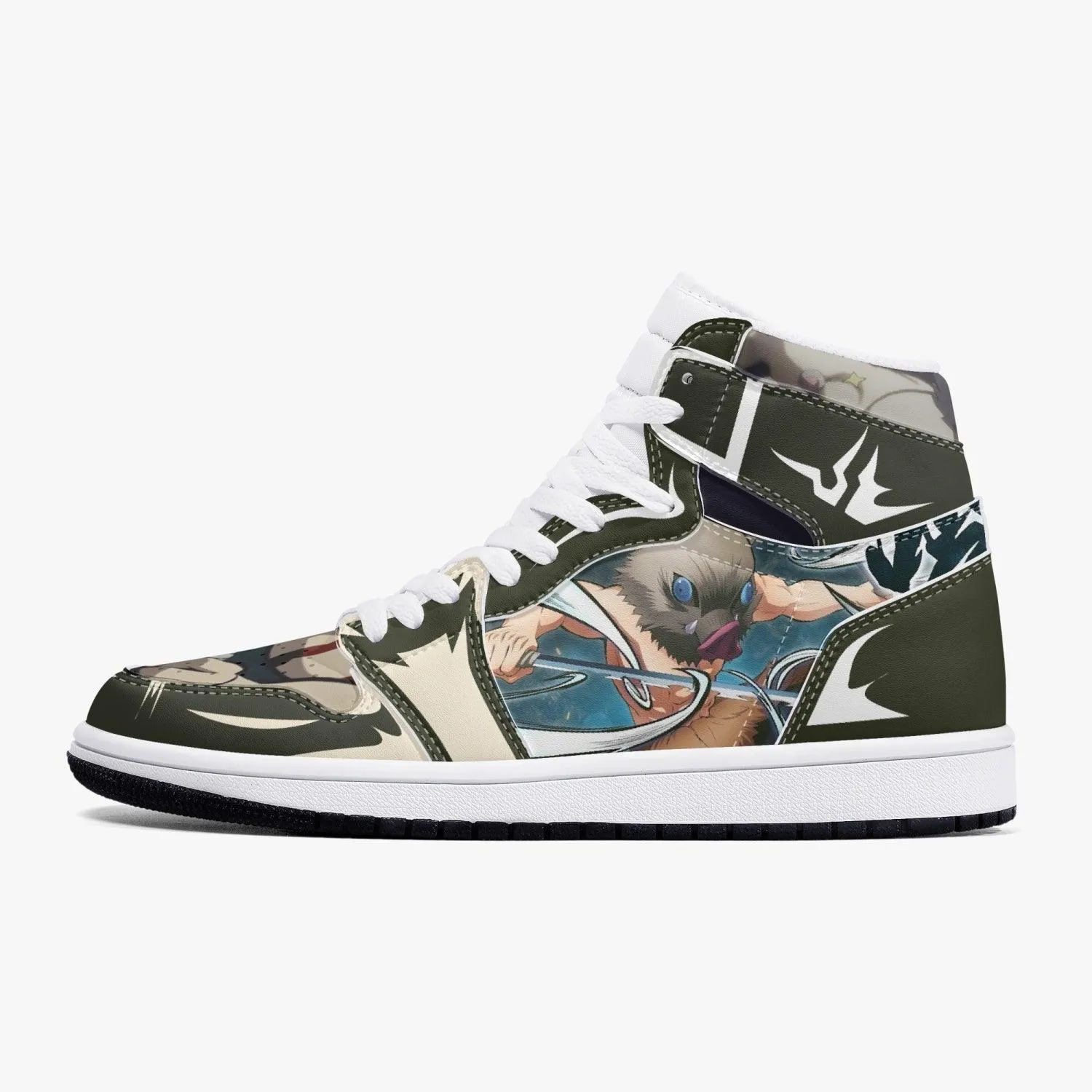 Demon Slayer Hashibira Inosuke JD1 Mid Anime Shoes