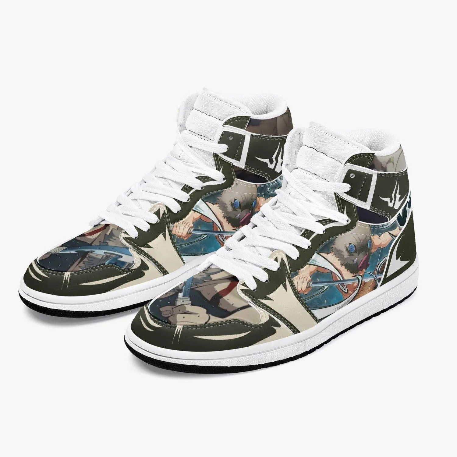Demon Slayer Hashibira Inosuke JD1 Mid Anime Shoes
