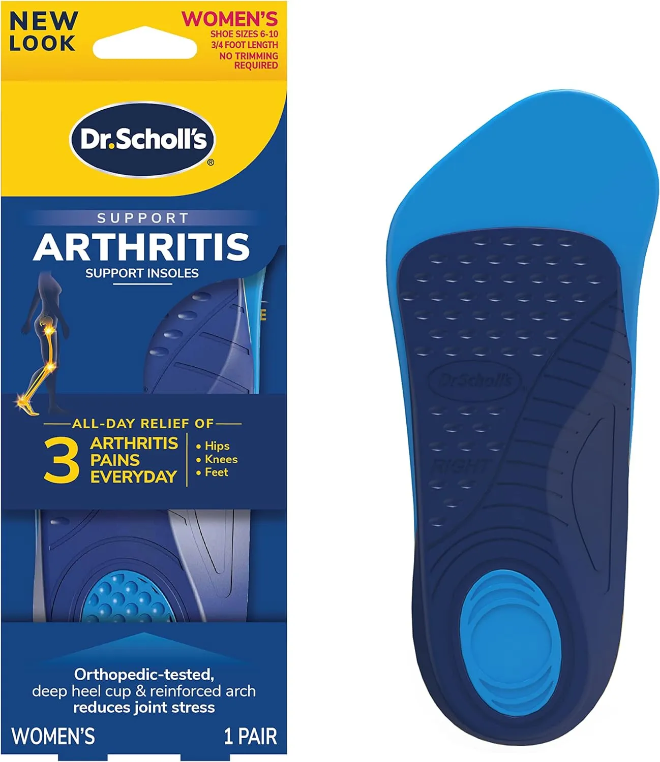 Dr. Scholl's Arthritis Support Insoles, Women, 1 Pair