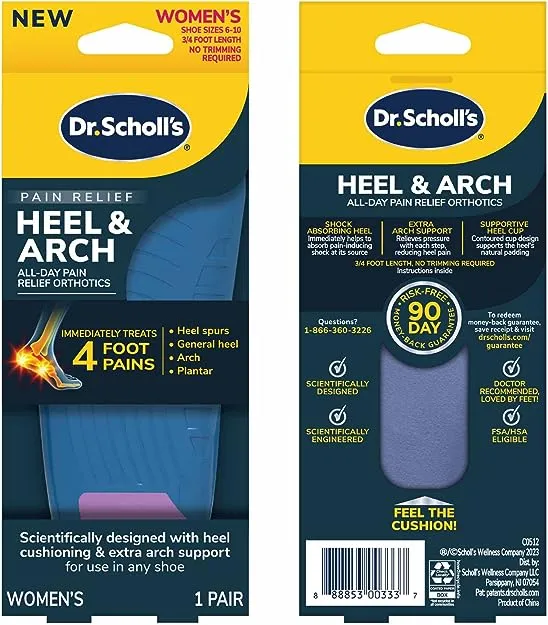 Dr. Scholl's Heel & Arch All-Day Pain Relief Orthotics