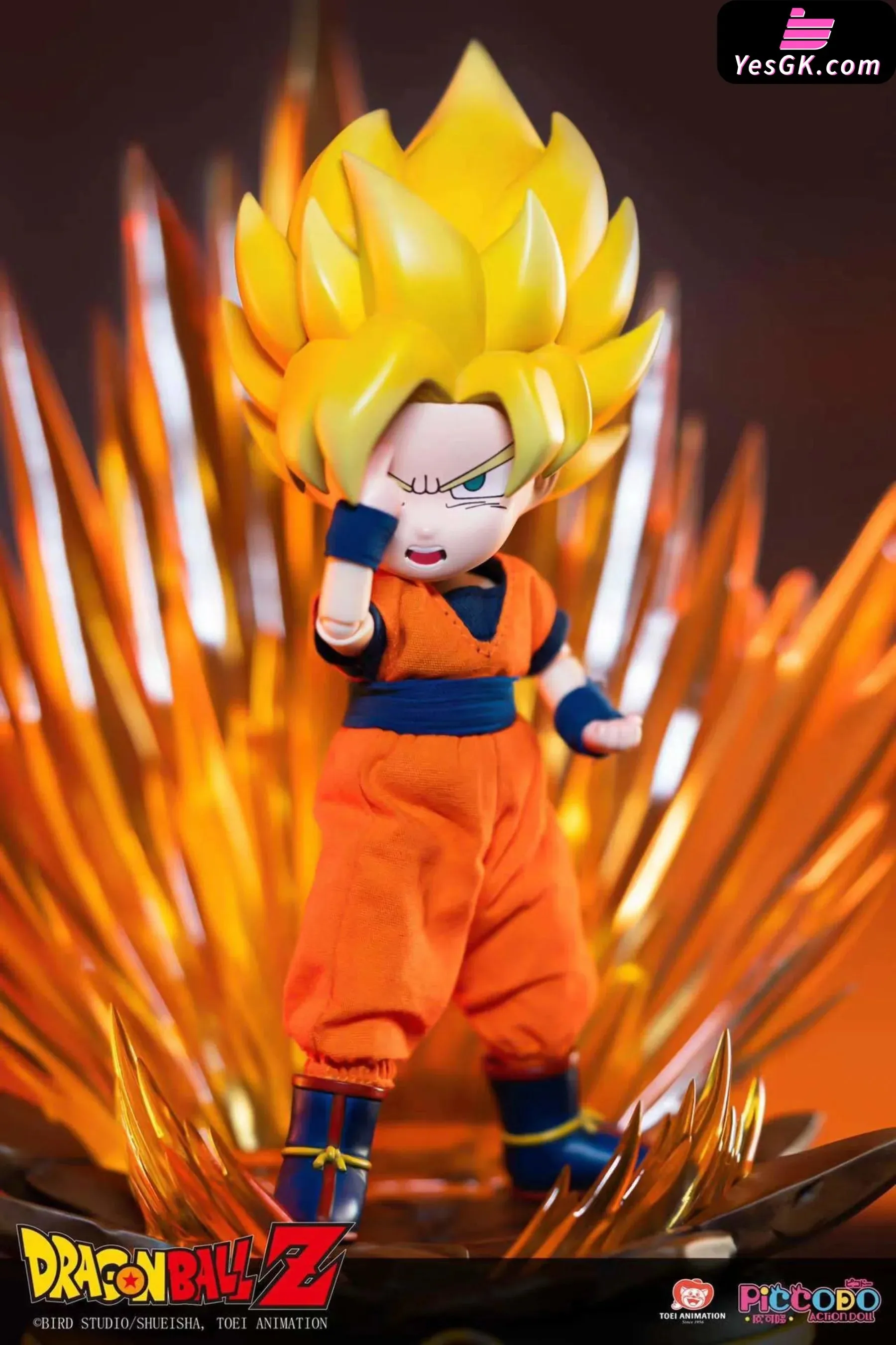 Dragon Ball Super Saiyan Goku (Licensed) Statue - PICCODO ACTION DOLL Studio [Pre-Order]