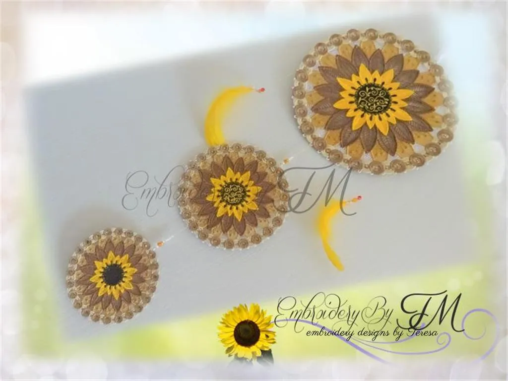 Dream catcher sunflower FSL/ Five sizes