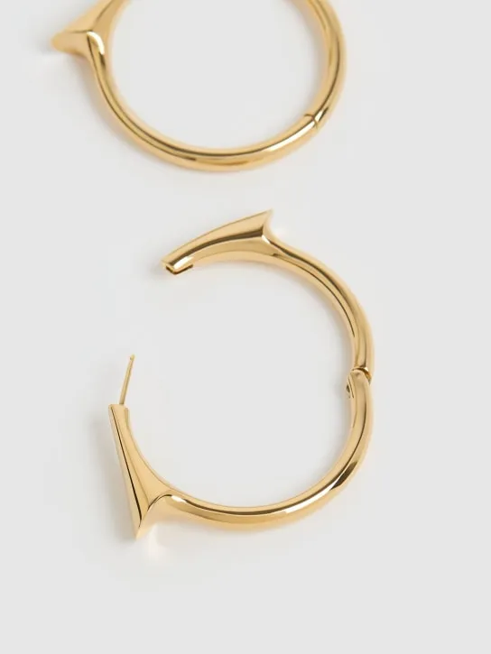Ferragamo   Large Gancio Point hoop earrings 