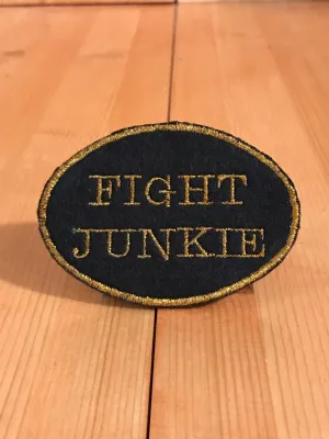 Fight Junkie Copper Oval Magnetic Patch